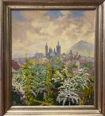 Antonín Chittussi: Antonín Chittussi (1847 - 1891) - Litoměřice in Bloom