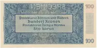 Protektorát Čechy a Morava, 100 Koruna 1940, II. vydání, tisk TB NBČM, série A, perf.1x SPECIMEN, Hej.33aA.S1 - fotografie 2