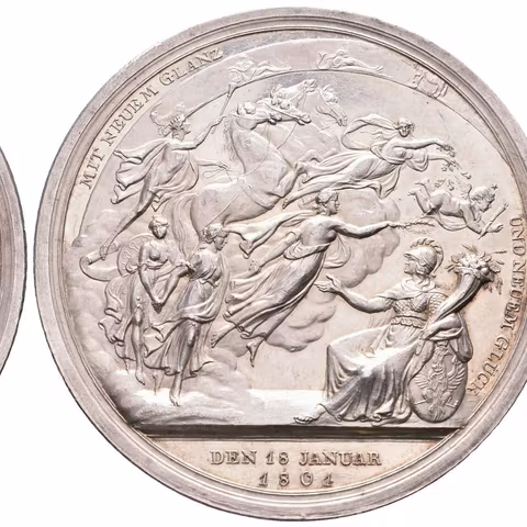 AR Medaile 1801 (F. Loos) - K 100. výročí pruského království. Poprsí pěti