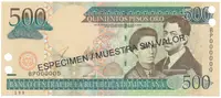 Dominikánská republika, 500 Pesos Oro 2003, P.172s2