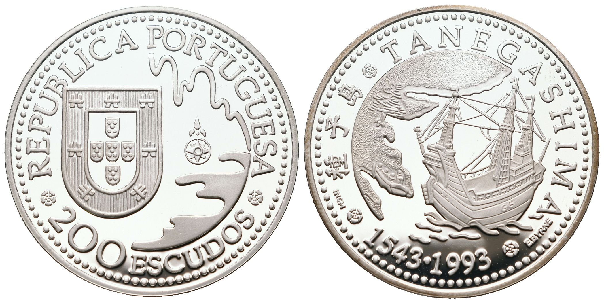 Portugalsko, 200 Escudos 1993 - Tanegashima