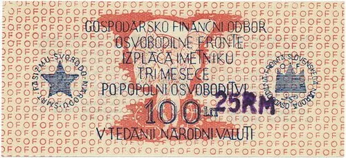 Slovinsko - Hospodářsko-finanční oddělení osvoboditelské fronty — 1