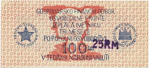 Slovinsko - Hospodářsko-finanční oddělení osvoboditelské fronty — 1