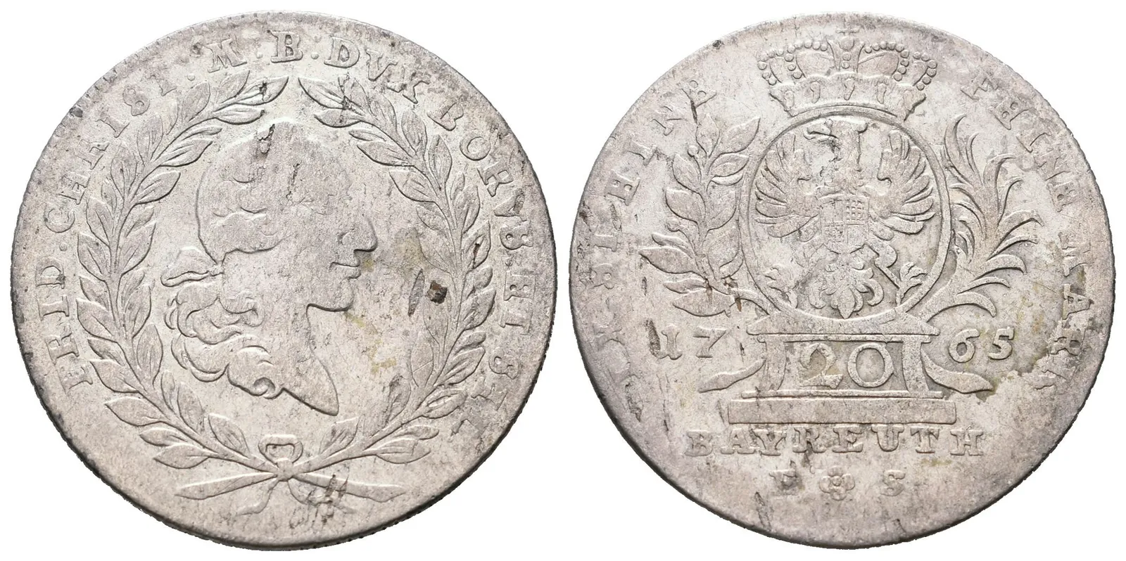 Braniborsko - Bayreuth, 20 Krejcar 1765