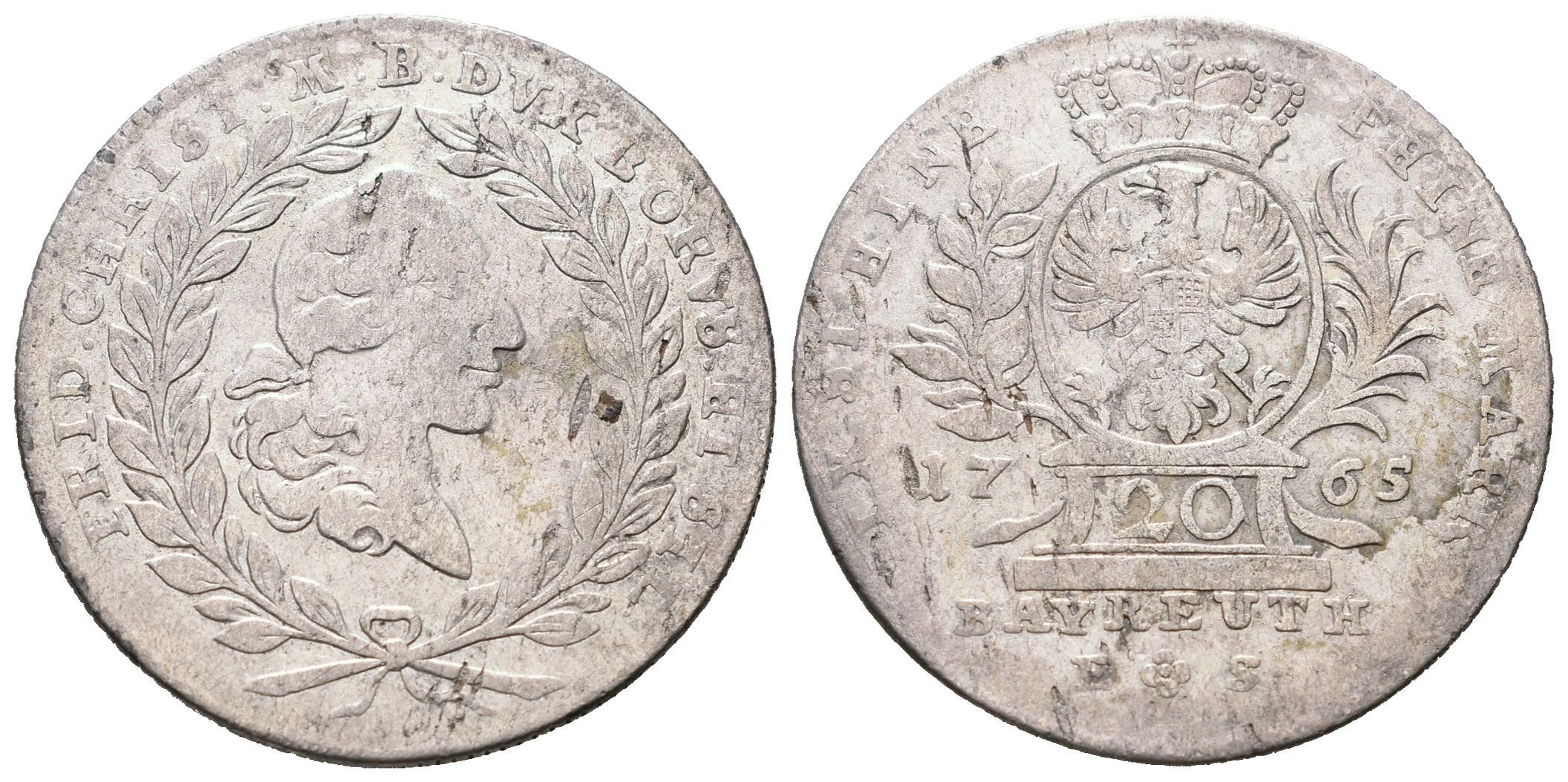Braniborsko - Bayreuth, 20 Krejcar 1765