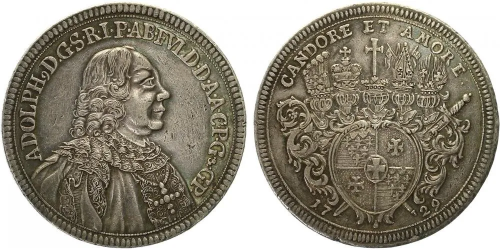 Fulda - opatství, Adolph von Dalberg, 1726-1737 — 1