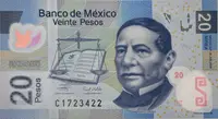 Mexiko, 20 Pesos 2006, plastová, P.122a-c