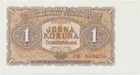 Československo, 1 Koruna 1953, tisk Moskva, série CH, Hej.89a1
