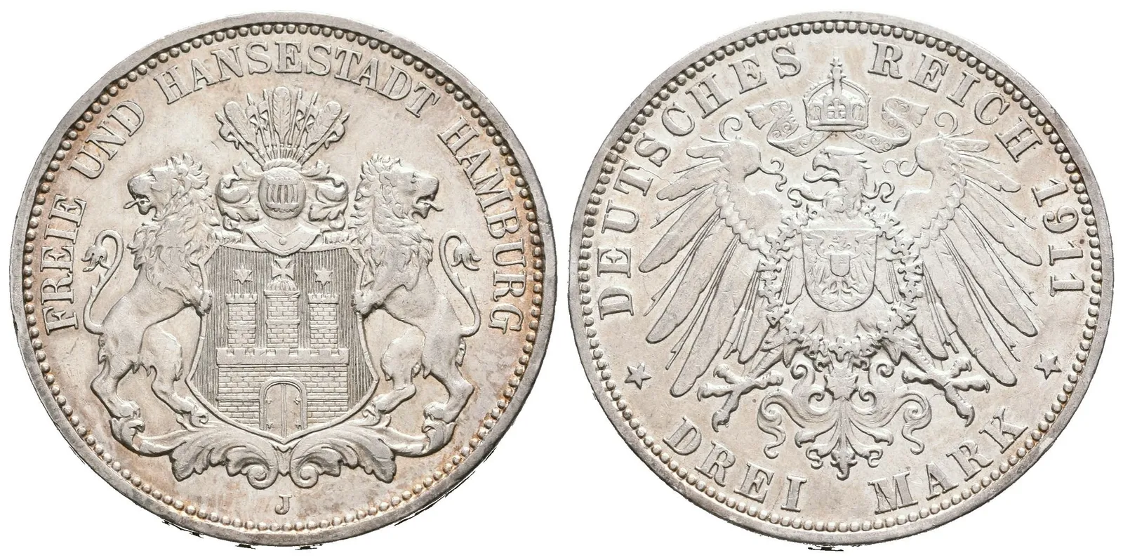 Hamburg, 3 Marka 1911