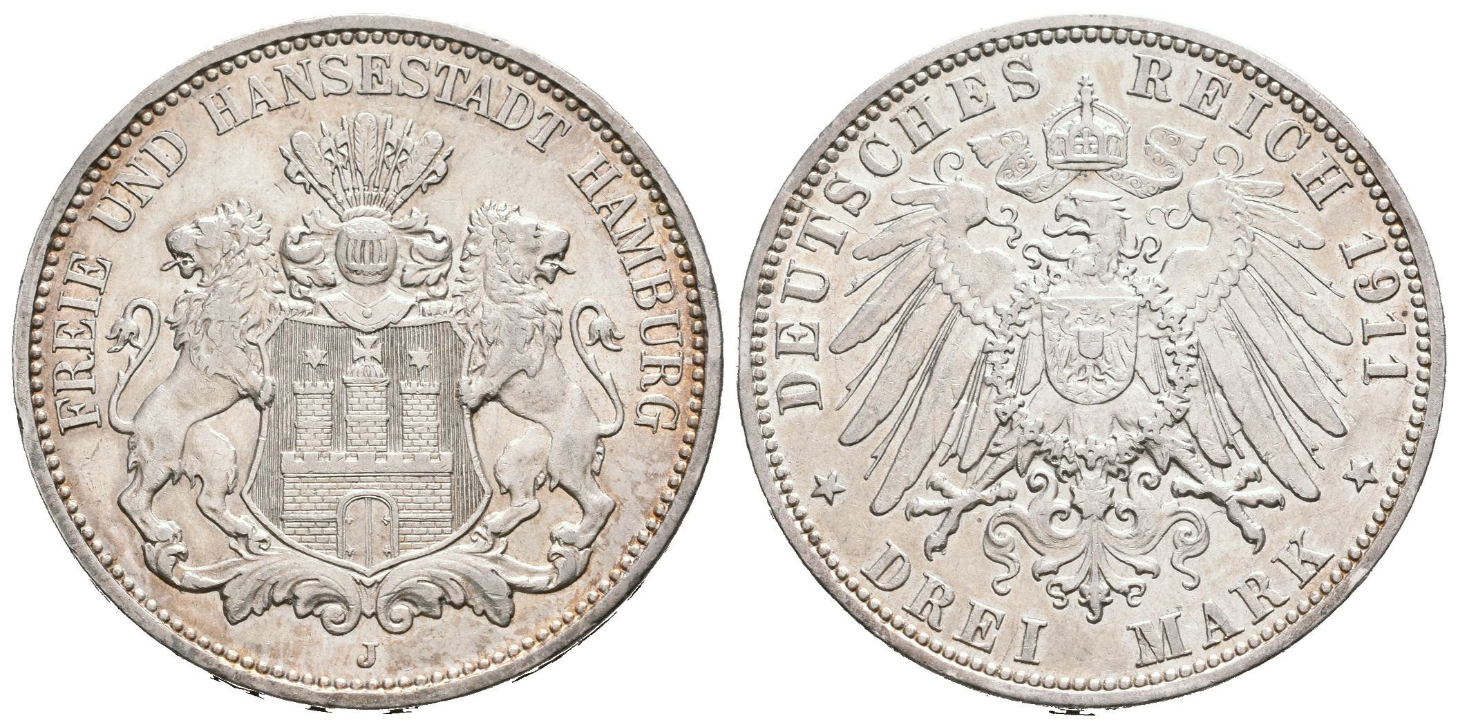 Hamburg, 3 Marka 1911