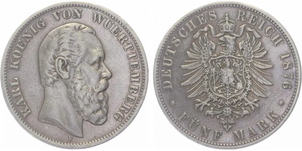 Württemberg, Karl, 1864 - 1891 — 1