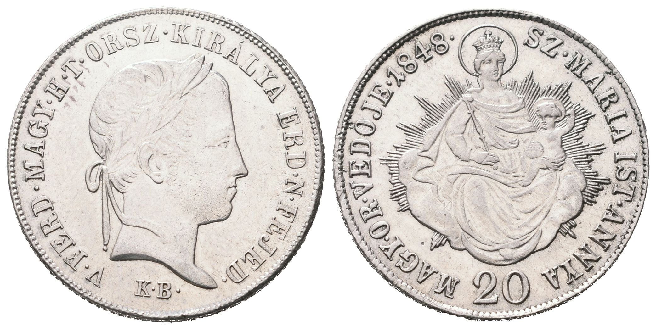 Revoluce, 20 Krejcar 1848 KB, Kremnica