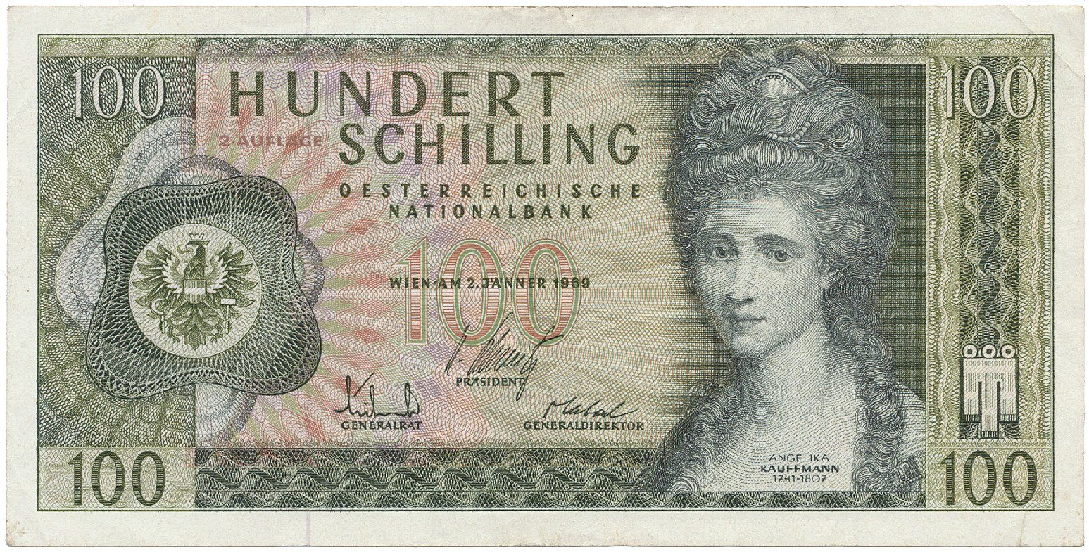 Rakousko, 100 Shilling 1969, II. vydání, P.146