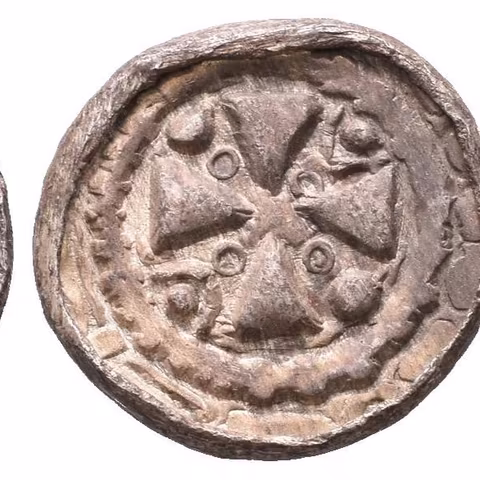 Denár (Sachsenpfennig/Randpfennig), minc. Merseburg nebo Halle, pod.