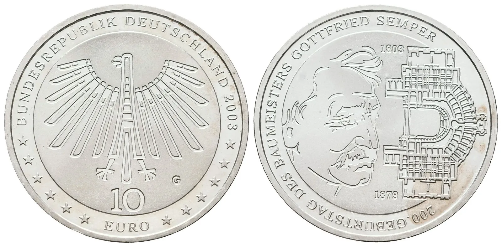 SRN, 10 Euro 2003 G - Gottfried Semper