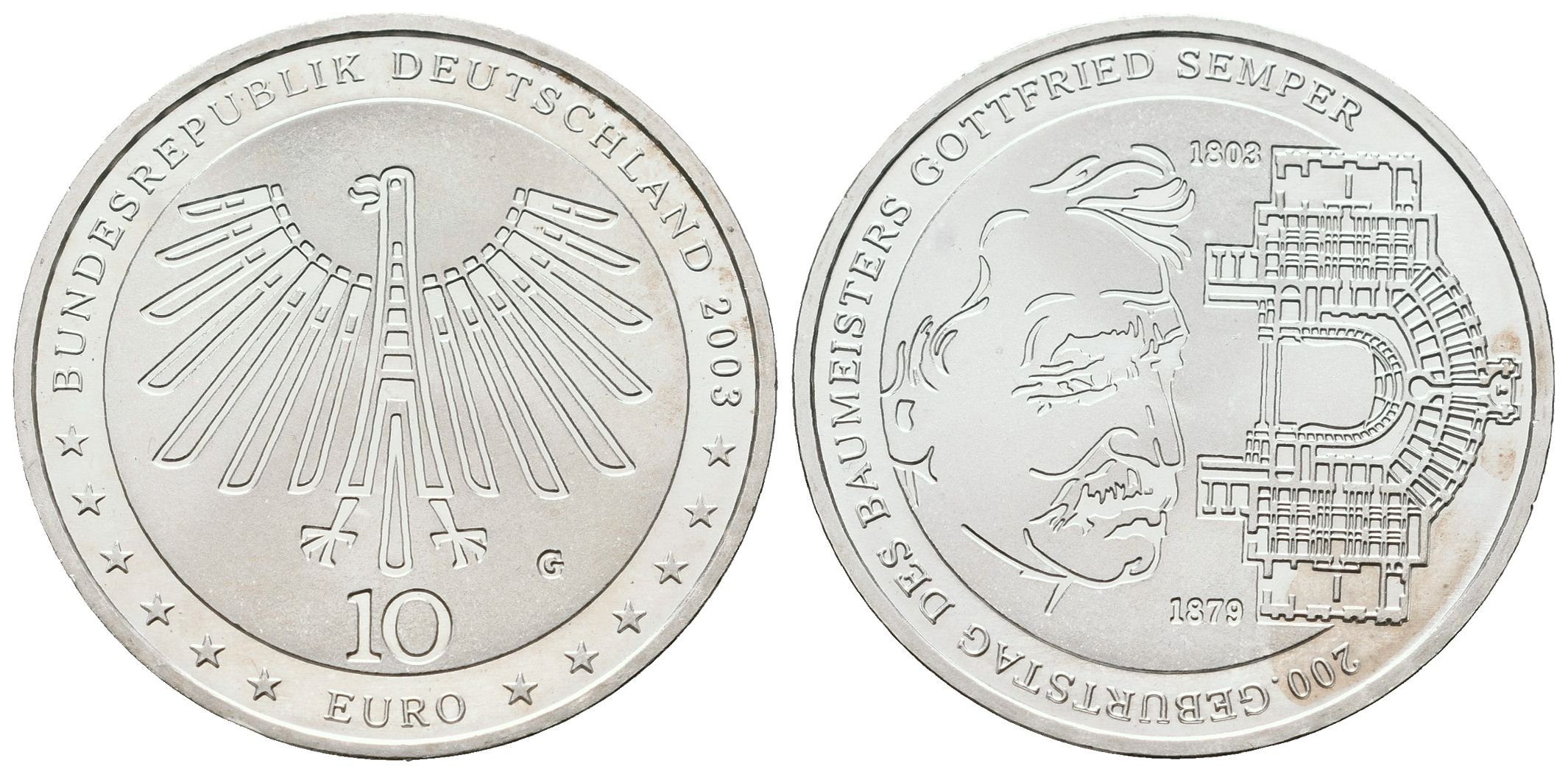 SRN, 10 Euro 2003 G - Gottfried Semper