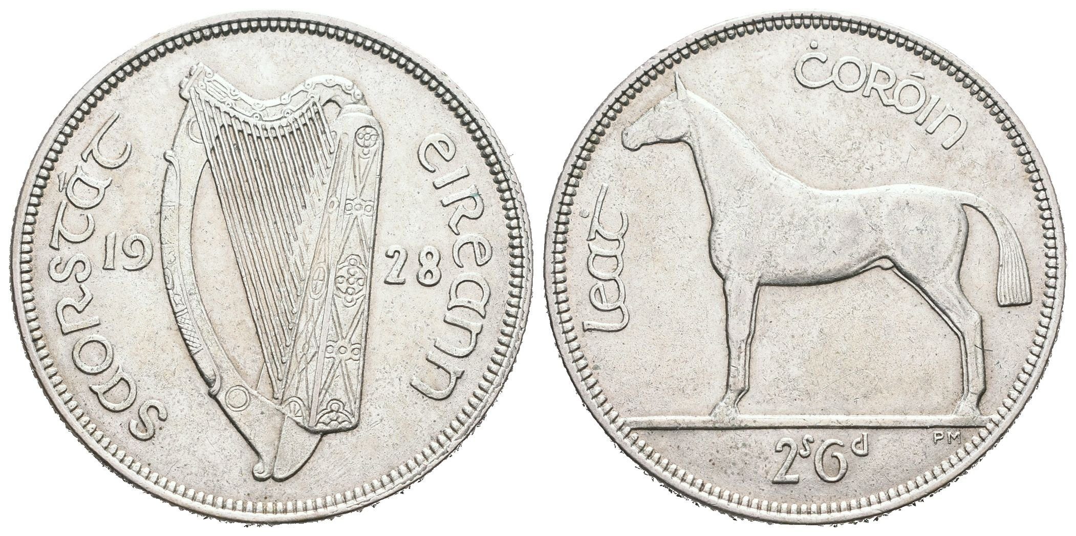 Irsko, 1/2 Crown 1928