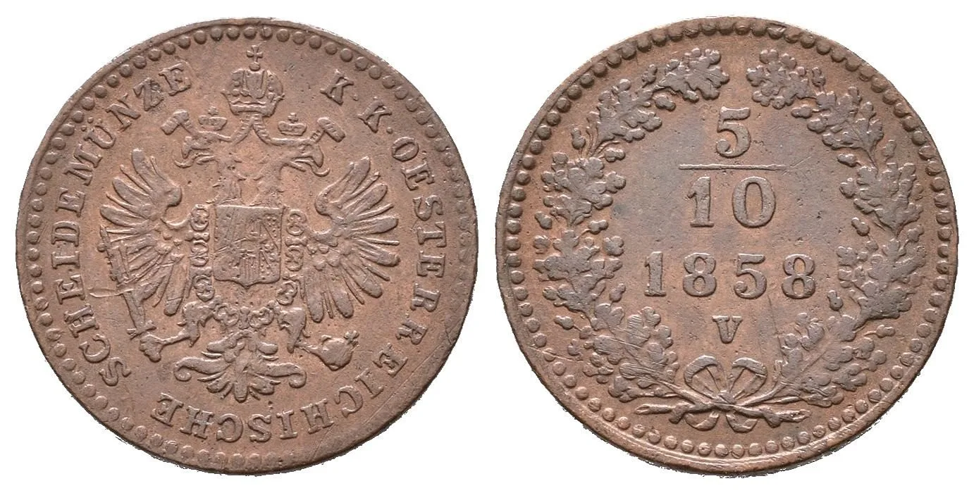 Rakouská a spolková měna, 1857 - 1892 — 1