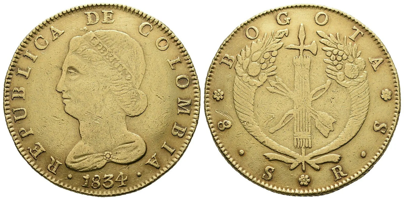 Kolumbie, republika, 1821 - 1837 — 1
