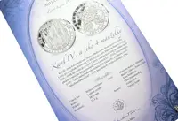 Stříbrná investiční medaile - Karel IV. a jeho 4 manželky - Ag 24,5 g - 999/1000 + Certifikát - fotografie 2