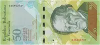 Venezuela, 50 Bolivares 2012, P.92g