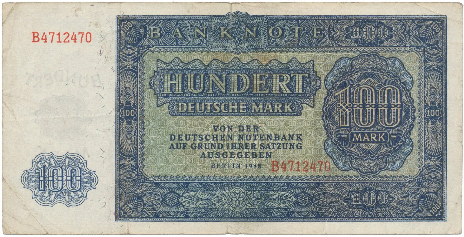 Německo - NDR, 100 DM 1948, Ros.346