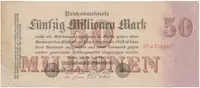 Německo, 50 Millionen Mark 1923, Ro.97b