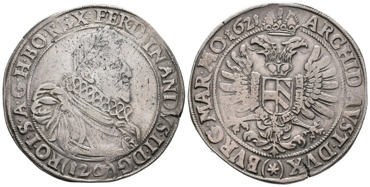 Ferdinand II., 1619 - 1637 (Mince kiprová) — 1