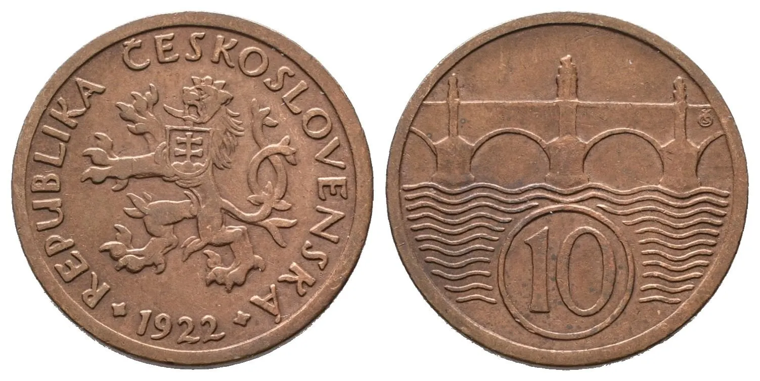10 Haléř 1922