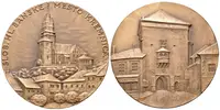 AE Medaile b.l. - Svobodné město Kremnica. Bronz 60 mm, etue — 1