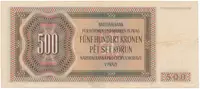 500 Koruna 1942, I. vydání, série D, Hej.35a - fotografie 2