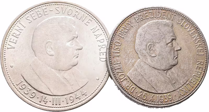 20 Koruna 1939 a 50 Koruna 1944 - Jozef Tiso