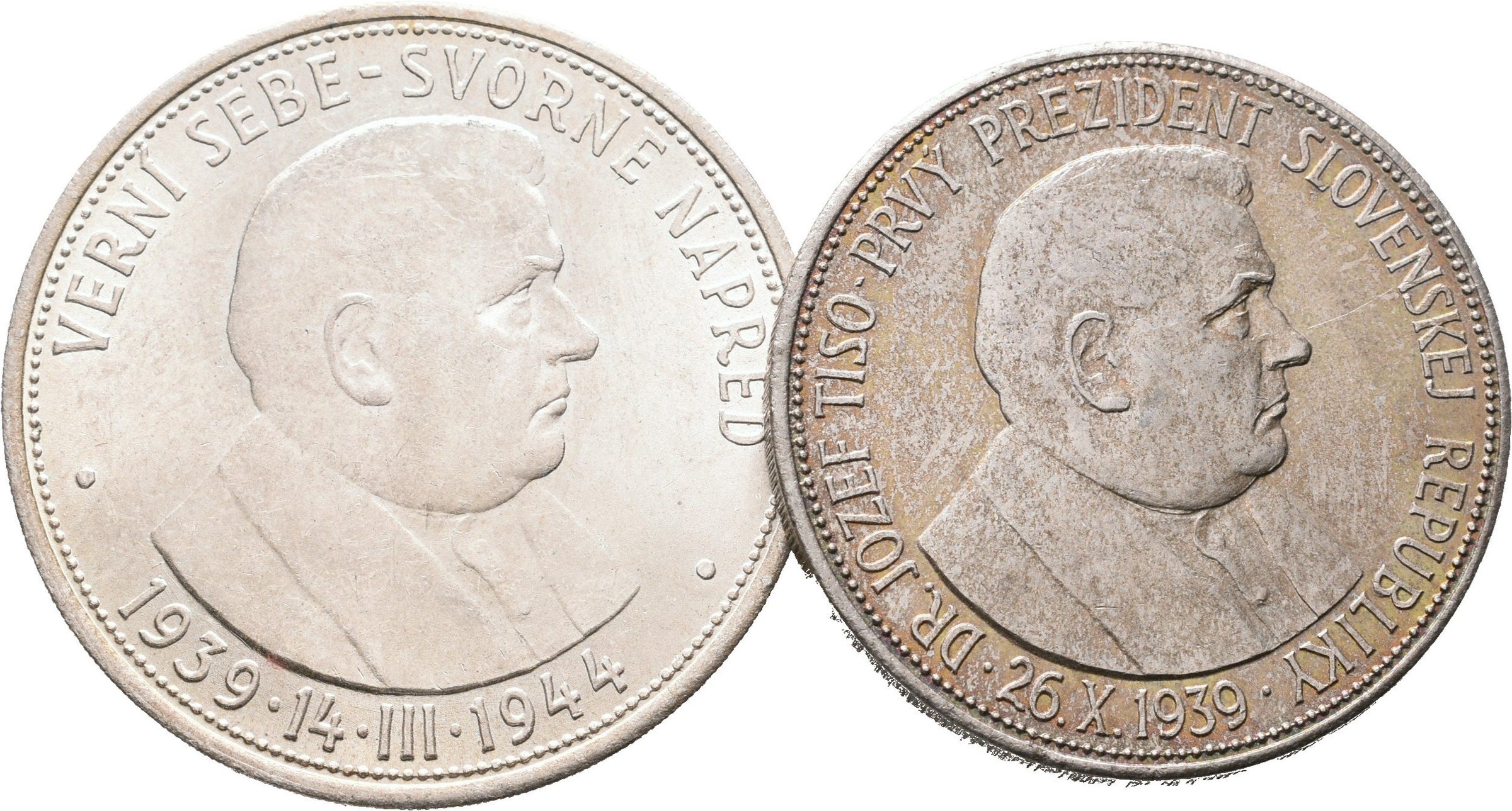 20 Koruna 1939 a 50 Koruna 1944 - Jozef Tiso