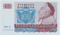 Švédsko, 100 Kronor 1985, P.54c