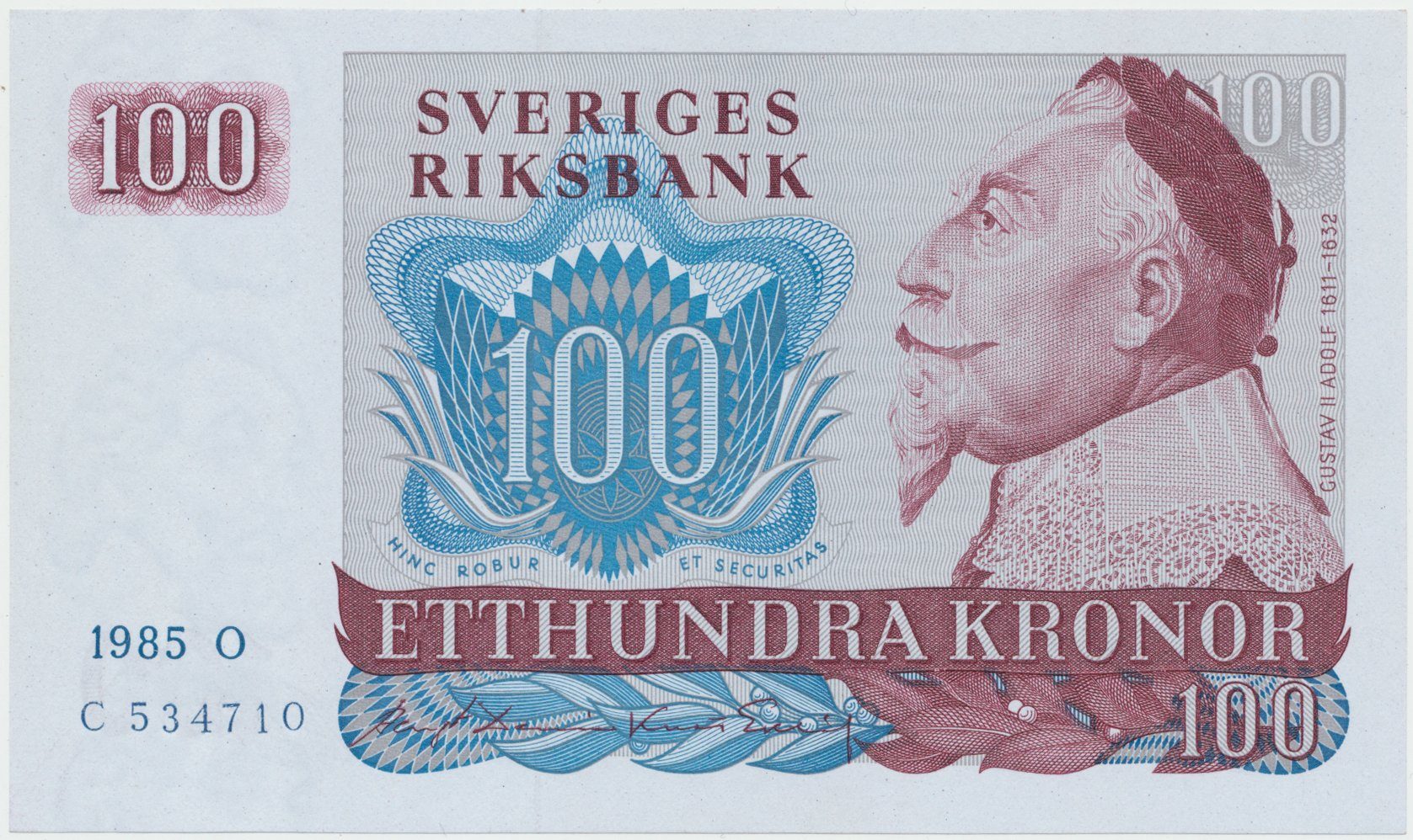 Švédsko, 100 Kronor 1985, P.54c