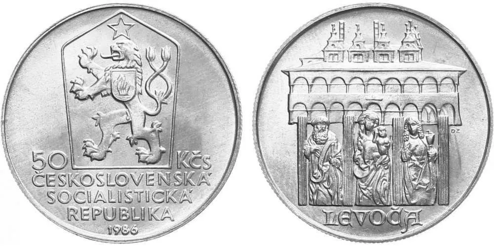 50 Kčs 1986 - Levoča