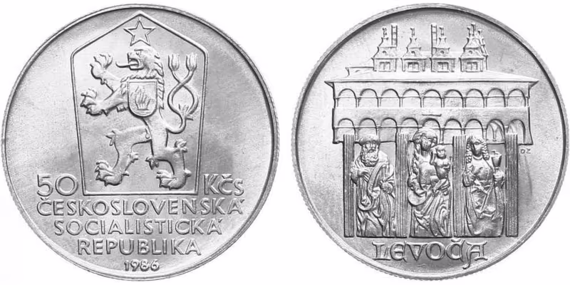 50 Kčs 1986 - Levoča