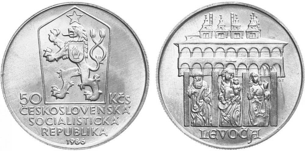 50 Kčs 1986 - Levoča