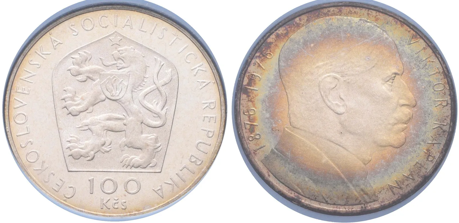 100 Kčs 1976 - Viktor Kaplan, PROOF