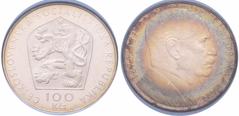 100 Kčs 1976 - Viktor Kaplan, PROOF