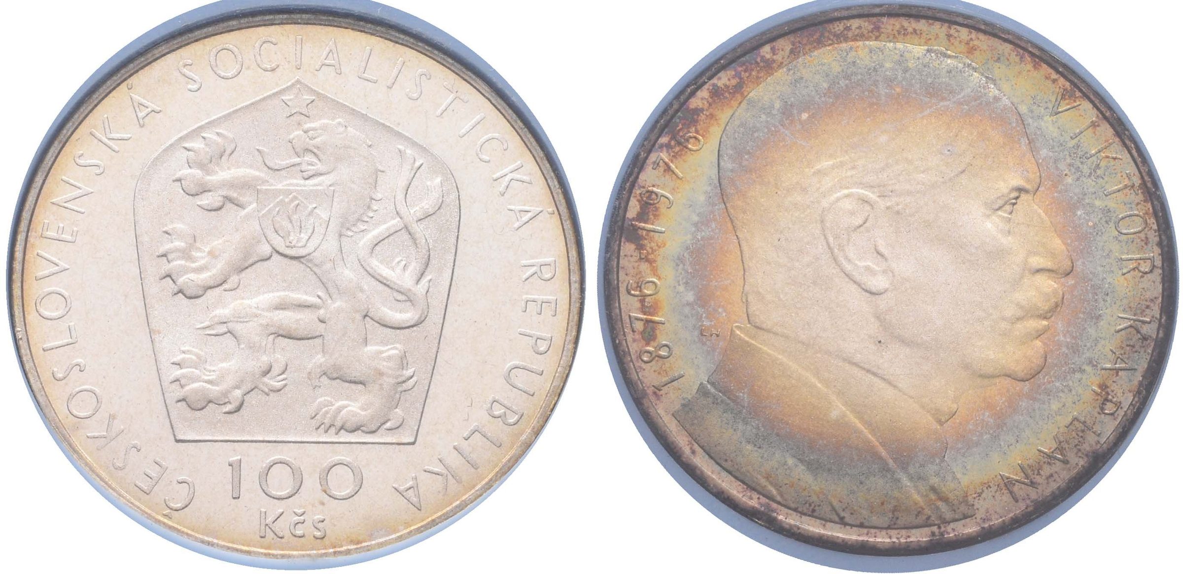 100 Kčs 1976 - Viktor Kaplan, PROOF