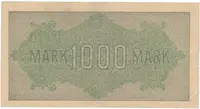 Německo, 1000 Mark 1922, vod. Kreuzblütten, fialové číslo, Ro.75k - fotografie 2