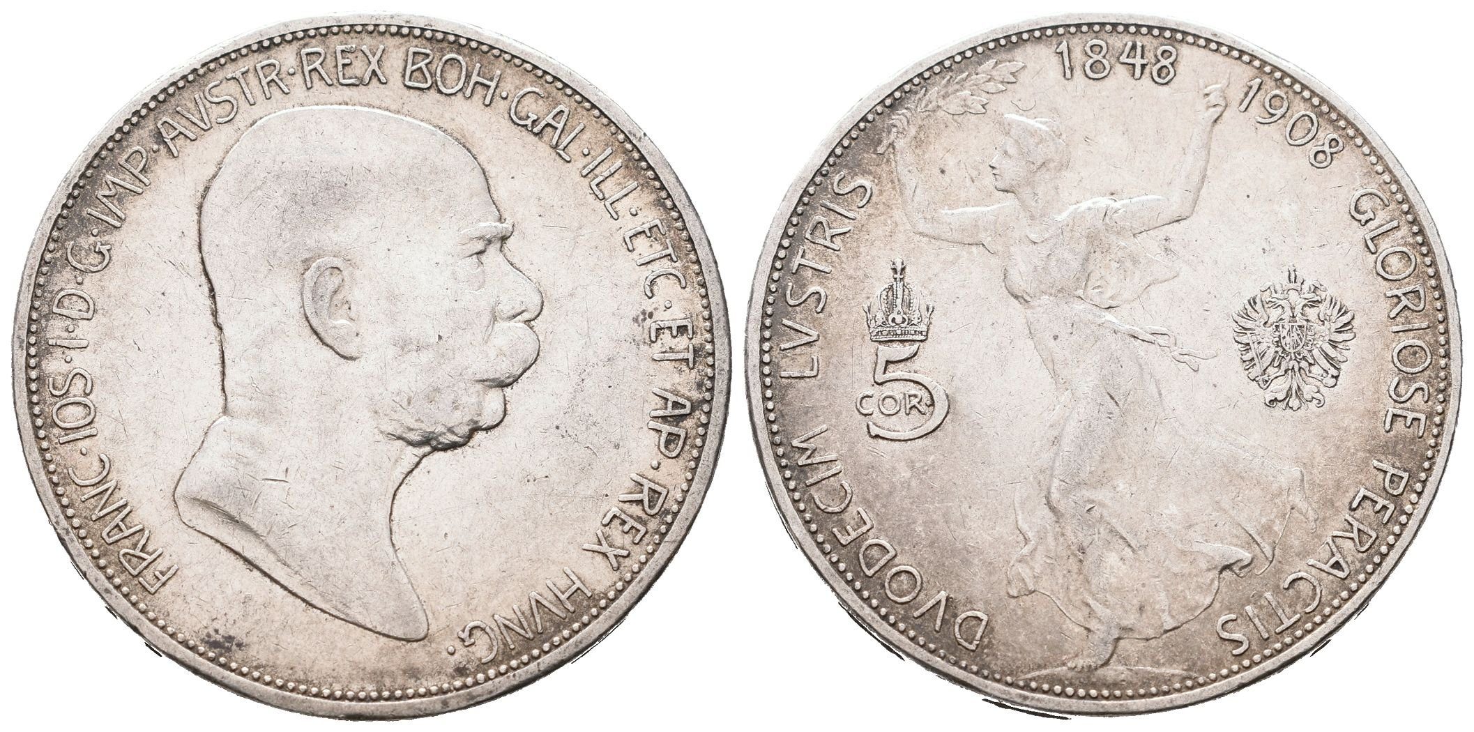 5 Koruna 1908 - jubilejní