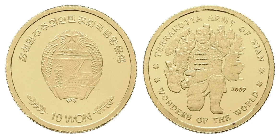 Severní Korea, 10 won 2009 - Terakotová armáda