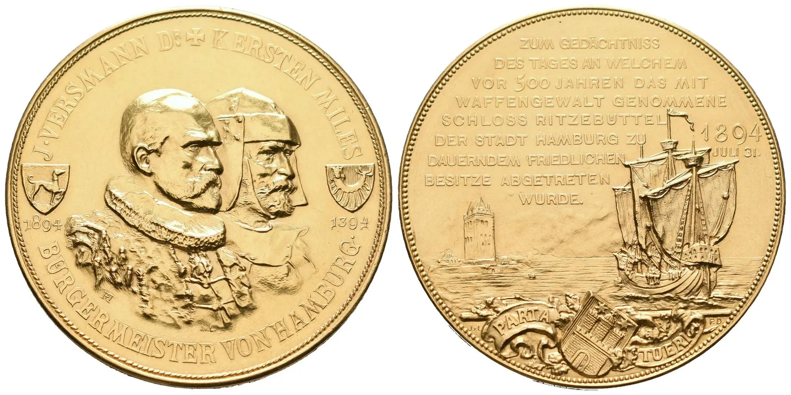 Hamburg, Portugalöser (100 Mark) 1894