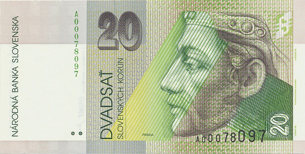 20 Koruna / 1. 9. 1993, série A, Hej.SK8a4