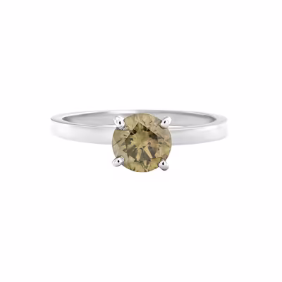 Prsten - 14 kt. Bílé zlato - 1,00 ct. Přírodní diamant