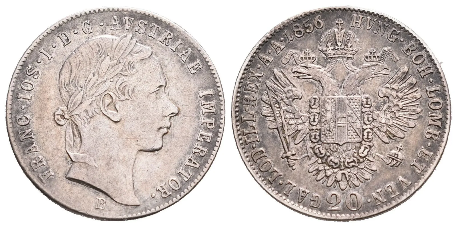 20 Krejcar 1856 B