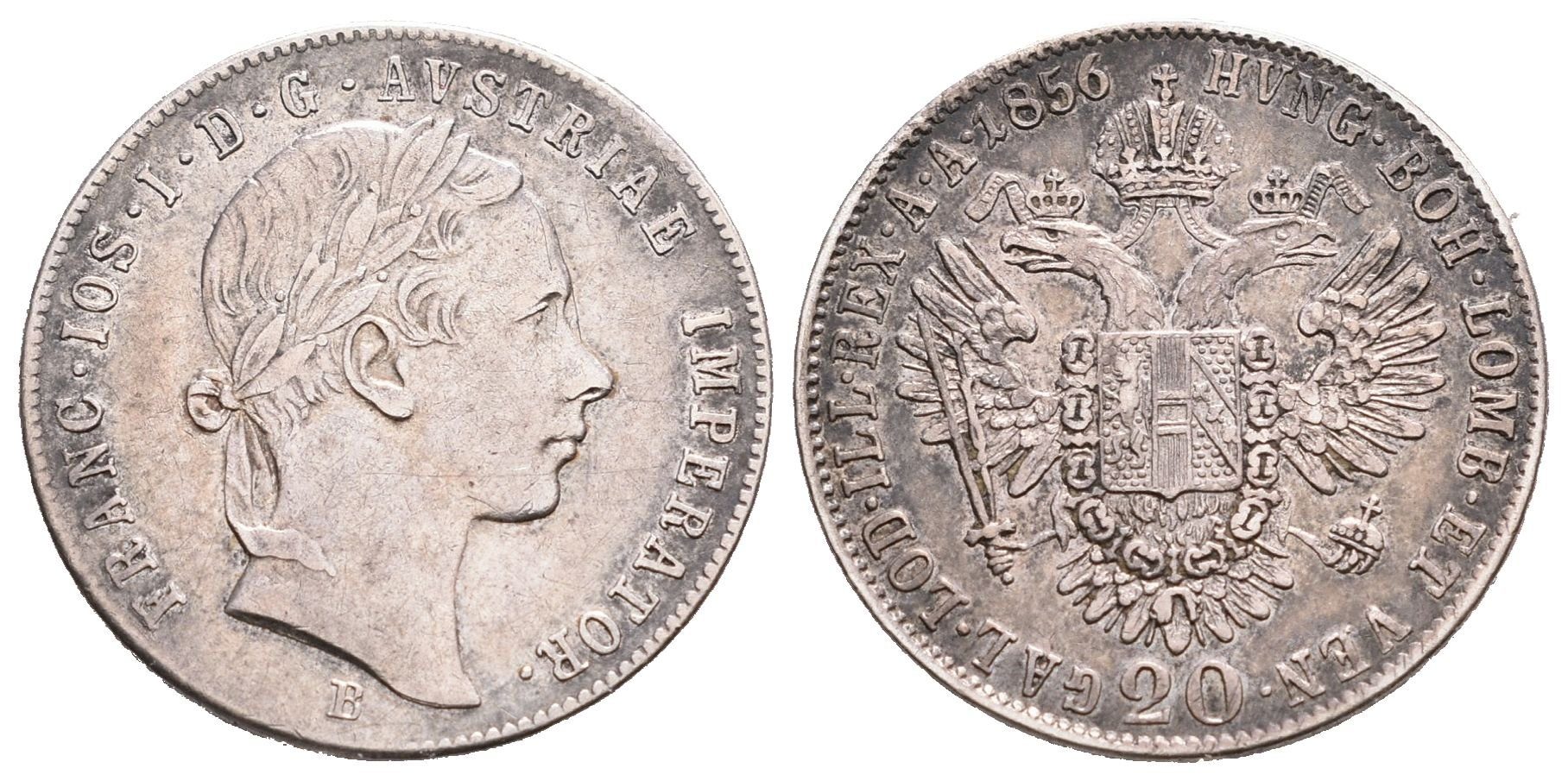 20 Krejcar 1856 B