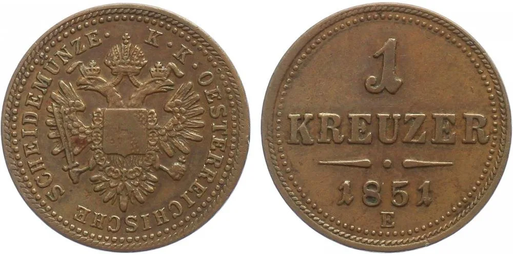 Konvenční měna, 1848 - 1857 — 1